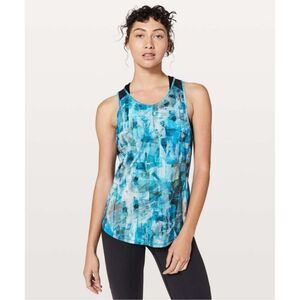 Lululemon Sculpt Tank ll Sun Dazed Multi Blue Size 4